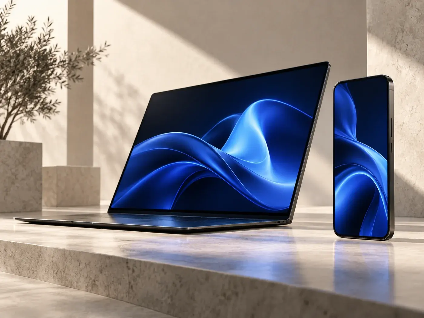 Conceptual digital displays representing considered product design